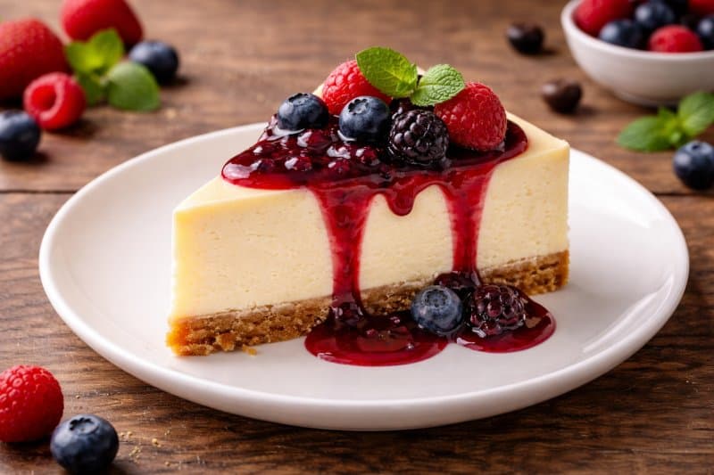 Beeren-Cheesecake