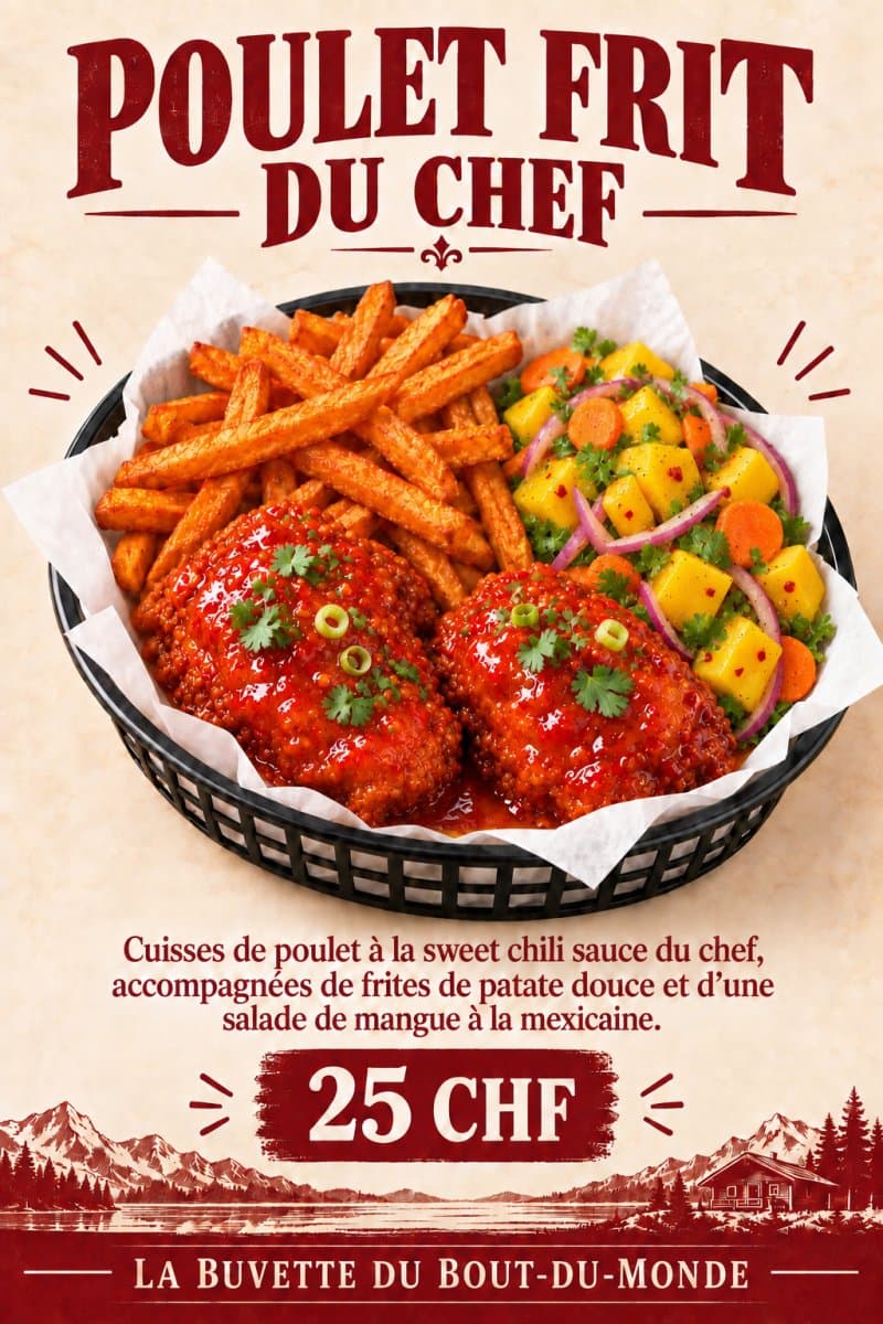 Poulet frit du chef