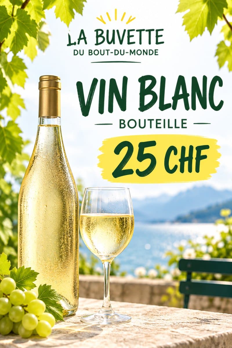 Bouteille de vin blanc
