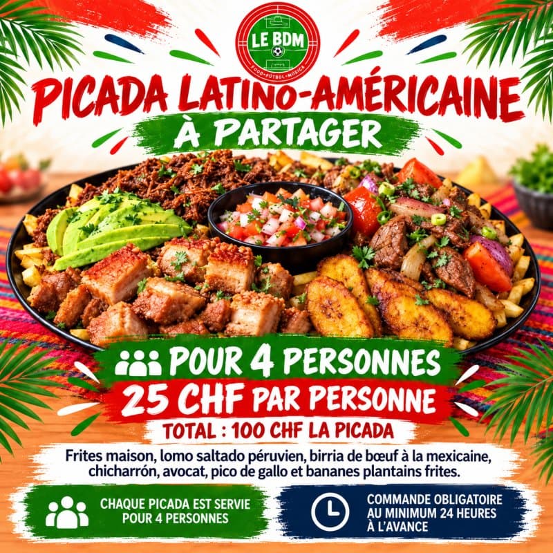 PICADA LATINO-AMÉRICAINE À PARTAGER — POUR 4 PERSONNES