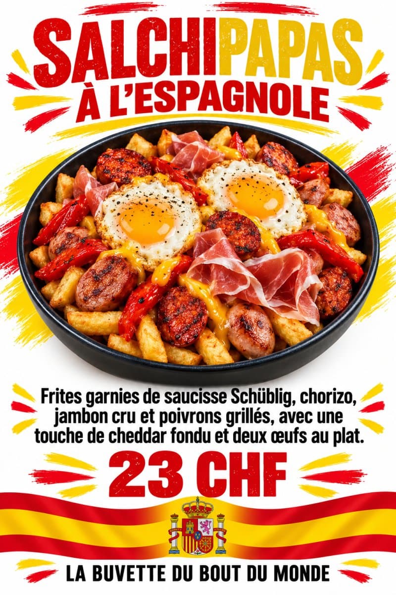Salchipapas à l’espagnole