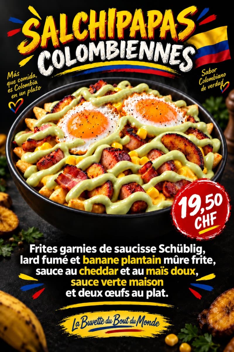 Salchipapas colombiennes