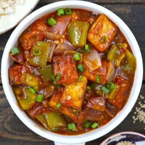Chillie paneer (Veg)